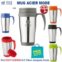 MUG ACIER MODE REF 7113 7113 MUGS GOBELETS PUBLICITAIRES PERSONNALISES  7,20 €