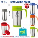 MUG ACIER MODE REF 7113 7113 MUGS GOBELETS PUBLICITAIRES PERSONNALISES  7,20 €