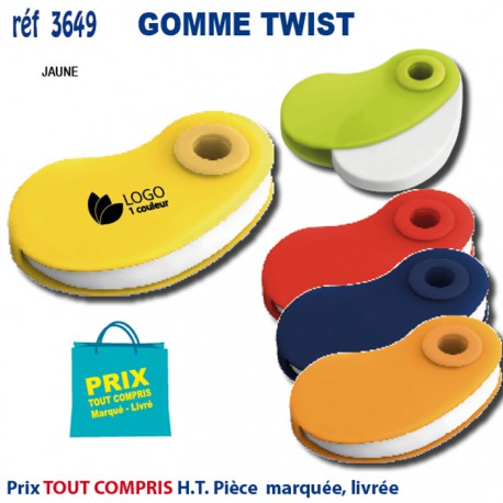 GOMME TWIST REF 3649 3649 OBJETS PRATIQUES  0,97 €