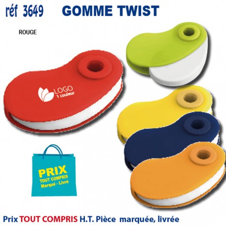 GOMME TWIST REF 3649 3649 OBJETS PRATIQUES  0,97 €