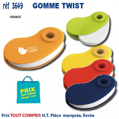 GOMME TWIST REF 3649 3649 OBJETS PRATIQUES  0,97 €