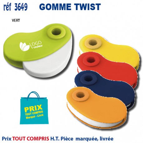 GOMME TWIST REF 3649 3649 OBJETS PRATIQUES  0,97 €