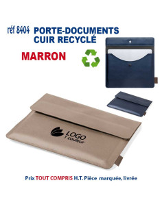 HOUSSE D'ORDINATEUR CUIR RECYCLE REF 8405 8405 Accueil  24,17 €