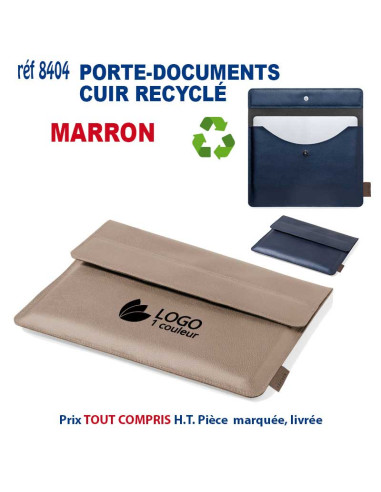 HOUSSE D'ORDINATEUR CUIR RECYCLE REF 8405 8405 Accueil  24,17 €