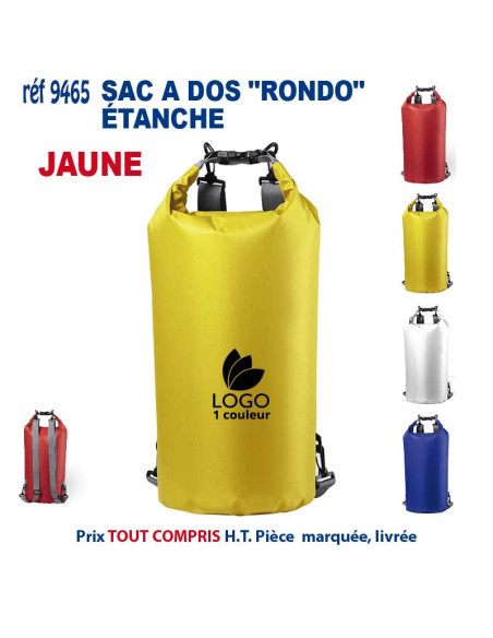 SAC A DOS "RONDO" ETANCHE REF 9465 9465 SAC A DOS  6,02 €