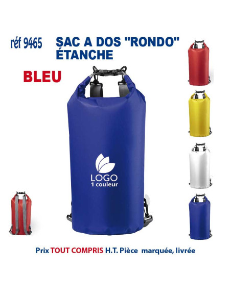 SAC A DOS "RONDO" ETANCHE REF 9465 9465 SAC A DOS  6,02 €