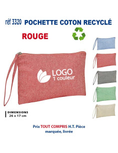 POCHETTE COTON RECYCLE REF 3320 3320 POCHETTE - PORTE ETIQUETTE BAGAGE  2,64 € 2