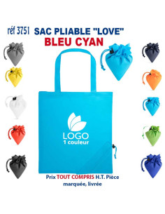 SAC PLIABLE LOVE REF 3751 3751 SACS PLIABLES  2,40 € 2