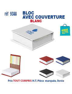 BLOC NOTES EPAIS AVEC COUVERTURE RIGIDE COLOREE REF 9388 9388 bloc notes - bloc mémos  3,92 €