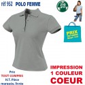 POLO FEMME 210 GRS 952 POLOS PUBLICITAIRES PERSONNALISES  7,43 €