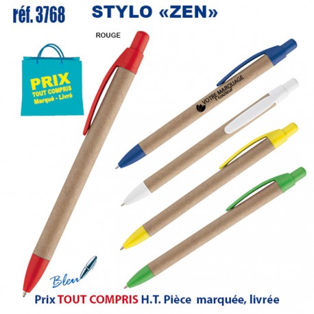 STYLO ZEN REF 3768 3768 Stylos Bois, carton, recyclé  0,81 €