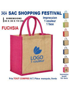 SAC SHOPPING FESTIVAL REF 3454 3454 SACS SHOPPING - TOTEBAG  5,55 €