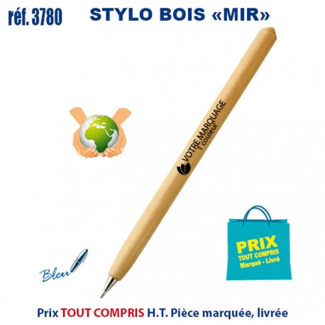 STYLO BOIS MIR REF 3780 3780 Stylos Bois, carton, recyclé  0,94 €