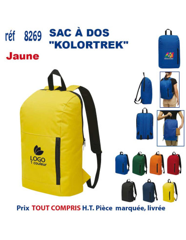 SAC A DOS "KOLORTREK" REF 8269 8269 SAC A DOS  10,69 €