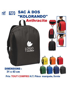 SAC A DOS "KOLORANDO" REF 8270 8270 SAC A DOS  11,78 €