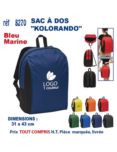 SAC A DOS "KOLORANDO" REF 8270 8270 SAC A DOS  11,78 €