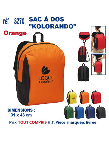 SAC A DOS "KOLORANDO" REF 8270 8270 SAC A DOS  11,78 €