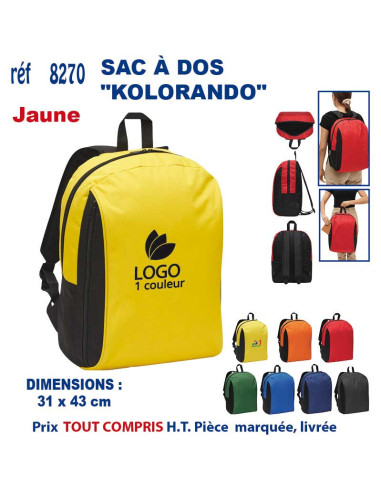 SAC A DOS "KOLORANDO" REF 8270 8270 SAC A DOS  11,78 €