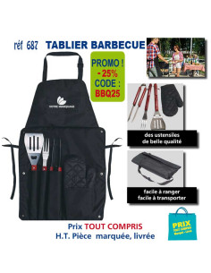 TABLIER BARBECUE REF 687 PROMO 687 TABLIERS DE CUISINE PERSONNALISES PUBLICITAIRES  12,40 €
