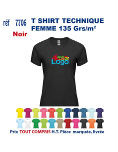 T-SHIRT SPORT RESPIRANT NOIR HOMME OU FEMME REF 7705 7705 NOIR T SHIRTS SPORT RESPIRANTS 135 GRS  5,40 € 2