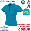 POLO FEMME 210 GRS 952 POLOS PUBLICITAIRES PERSONNALISES  7,43 €