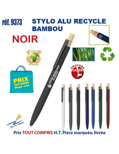 STYLO ALU RECYCLE BAMBOU REF 9373 9373 STYLOS PUBLICITAIRES PERSONNALISES  1,86 €