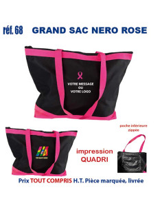 GRAND SAC NERO ROSE ANSES LONGUES REF 68 68 BONS PLANS 4,90 €