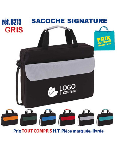 SACOCHE SIGNATURE REF 8213 8213 SACOCHES - PORTE DOCUMENTS  7,11 €