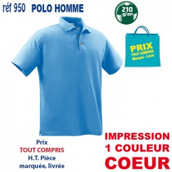 POLO HOMME 210 GRS 950 POLOS PUBLICITAIRES PERSONNALISES  7,43 € 2