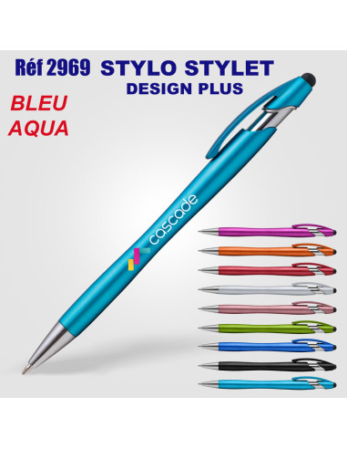 Stylo stylet design plus Réf. 2969 2969 STYLOS PUBLICITAIRES PERSONNALISES  1,09 €