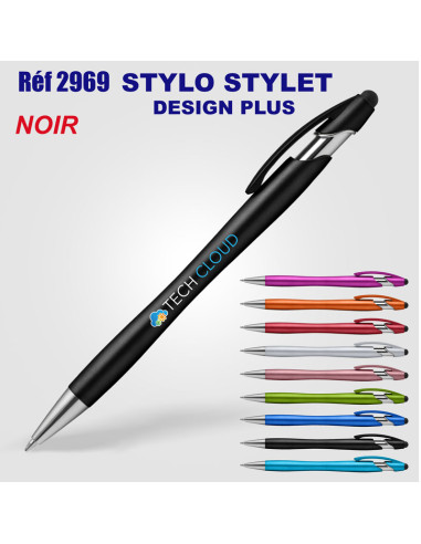 Stylo stylet design plus Réf. 2969 2969 STYLOS PUBLICITAIRES PERSONNALISES  1,09 €