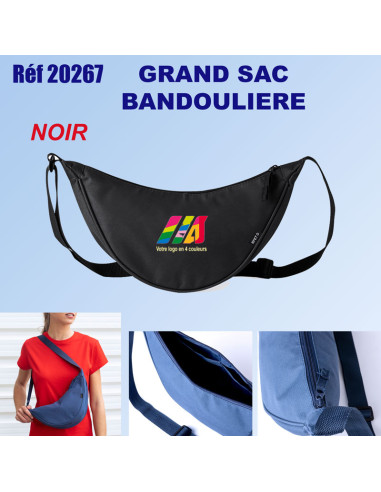 Grand sac bandoulière RPET réf. 20267 20267 NOUVEAUTES  4,90 €