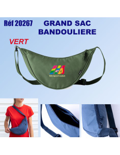 Grand sac bandoulière RPET réf. 20267 20267 NOUVEAUTES  4,90 € 2