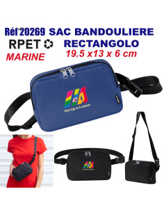 Sac bandoulière RPET rectangolo réf. 20269 20269 NOUVEAUTES  4,77 €