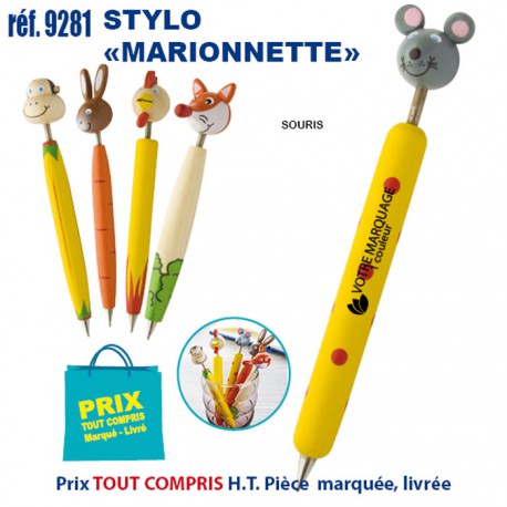 STYLO MARIONNETTE REF 9281 9281 JEUX - ENFANTS : OBJETS PUBLICITAIRES  1,43 €