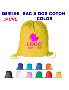 SACS A DOS COTON COLOR REF 4136-B 4136-B SAC A DOS  3,00 €