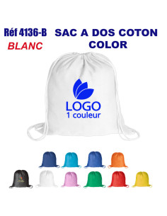 SACS A DOS COTON COLOR REF 4136-B 4136-B SAC A DOS  3,00 € 2