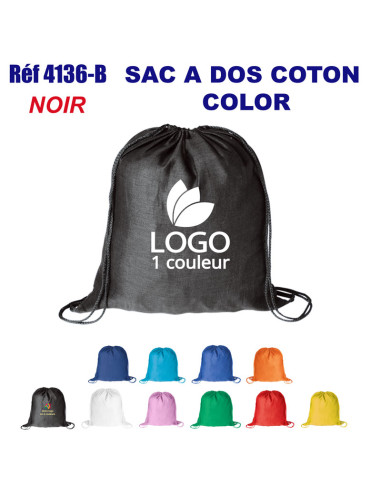 SACS A DOS COTON COLOR REF 4136-B 4136-B SAC A DOS  3,00 €