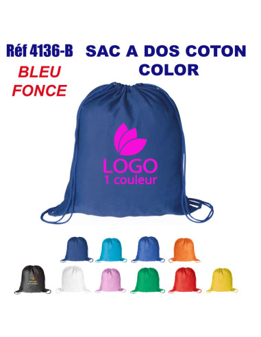 SACS A DOS COTON COLOR REF 4136-B 4136-B SAC A DOS  3,00 €