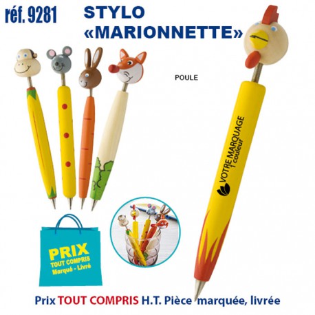 STYLO MARIONNETTE REF 9281 9281 JEUX - ENFANTS : OBJETS PUBLICITAIRES  1,43 €