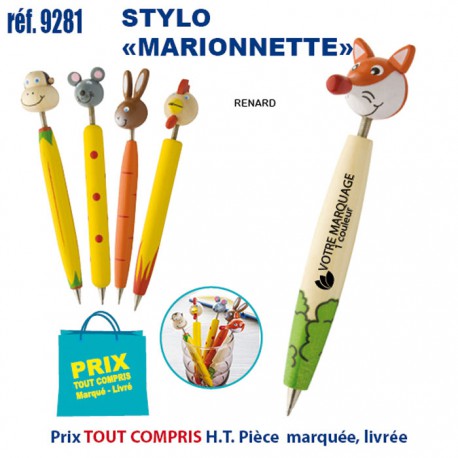 STYLO MARIONNETTE REF 9281 9281 JEUX - ENFANTS : OBJETS PUBLICITAIRES  1,43 €