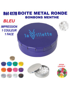 BOITE METAL BONBONS MENTHE REF 4178 4178 JEUX - ENFANTS : OBJETS PUBLICITAIRES  3,71 € 2