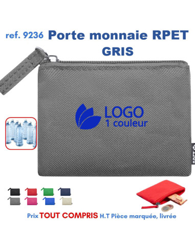 PORTE-MONNAIE RPET REF 9236 9236 ETUIS PORTE CARTES DE CREDIT PUBLICITAIRES  2,32 €