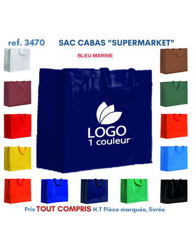 SACS CABAS SUPERMARKET REF 3470 3470 SACS SHOPPING - TOTEBAG  2,91 €