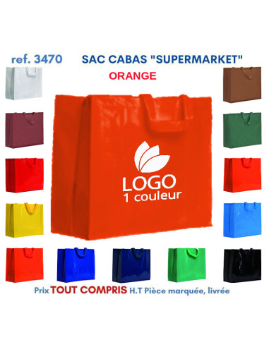 SACS CABAS SUPERMARKET REF 3470 3470 SACS SHOPPING - TOTEBAG  2,91 €