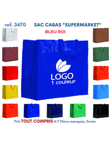 SACS CABAS SUPERMARKET REF 3470 3470 SACS SHOPPING - TOTEBAG  2,91 €