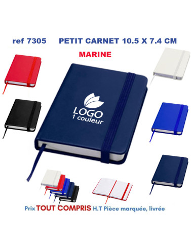 PETIT CARNET LIGNE 10.5 X 7.4 CM REF 7305 7305 OBJETS PRATIQUES  2,20 €