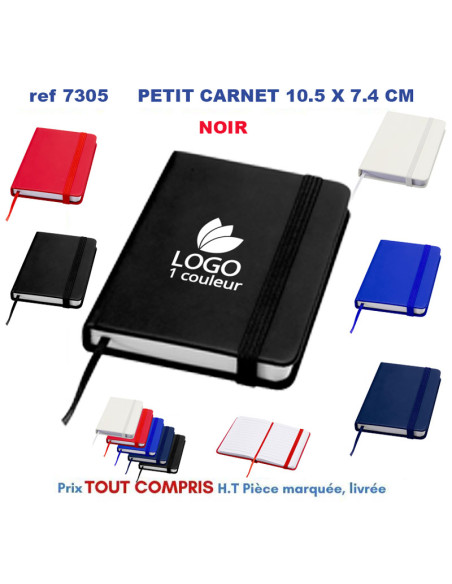 PETIT CARNET LIGNE 10.5 X 7.4 CM REF 7305 7305 OBJETS PRATIQUES  2,20 €