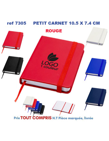 PETIT CARNET LIGNE 10.5 X 7.4 CM REF 7305 7305 OBJETS PRATIQUES  2,20 €