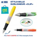 STYLO BILLE SURLIGNEUR CLIP REF 9993 9993 Surligneur  2,32 €